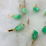 Dije Morralla Esmeralda Grande Oro Amarillo 18K (Joya) ©