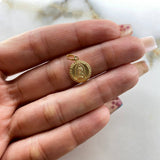 Dije Virgen Guadalupe 0.6gr / 1.5cm / Medalla Oro Amarillo &