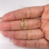 Dije Virgen de Guadalupe 0.45gr / 1.5cm / Diamantada Oro Amarillo &