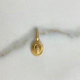 Dije Virgen de Guadalupe 0.6gr / 1.5cm / Diamantada Oro Amarillo &