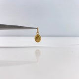 Dije Virgen de Guadalupe 0.45gr / 2cm / Diamantado Oro Amarillo &