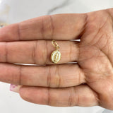 Dije Virgen de Guadalupe 0.65gr / 1.5cm / Troquelado Oro Amarillo &