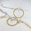 Candongas Megan 5.1gr / 4.5cm / Mini Caponera Diamantada Oro Amarillo &