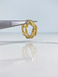 Candongas Valen 2.2gr / 2cm / Espiral Rayadas Oro Amarillo &