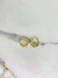 Candongas Valen 2.2gr / 2cm / Espiral Rayadas Oro Amarillo &