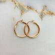 Candongas Koko Hexagono 1.7gr / 2.5cm / Oro Rosa &