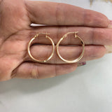 Candongas Koko Hexagono 1.7gr / 2.5cm / Oro Rosa &