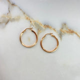 Candongas Koko Hexagono 1.7gr / 2.5cm / Oro Rosa &