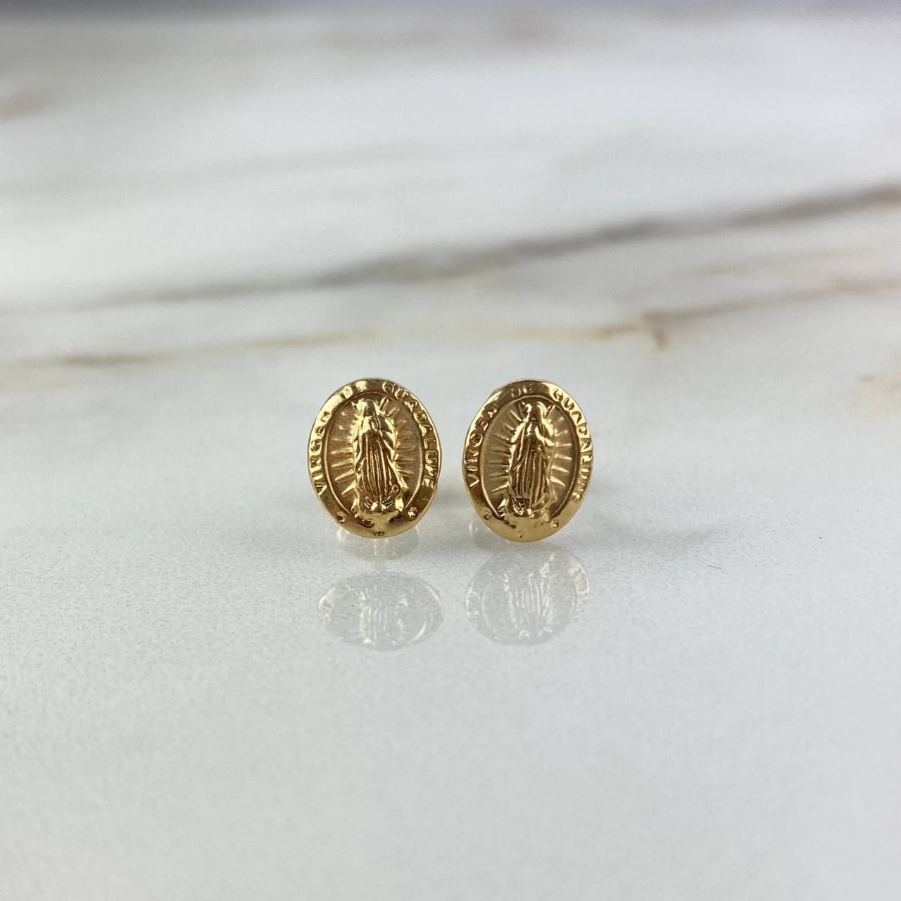 Topos Virgen de Guadalupe 0.65gr / Troquelado Oro Amarillo &