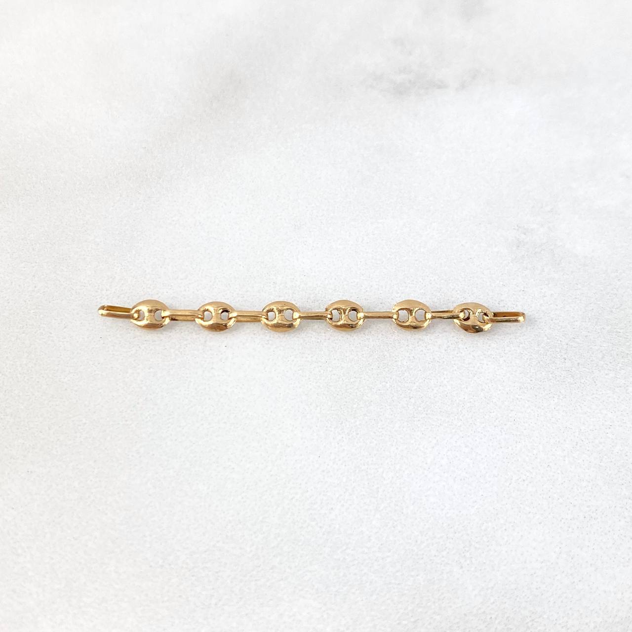 Herraje Retazo GC 0.55gr / 4.5cm / Seis Eslabones Oro Amarillo