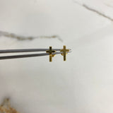 Topos Cruz 0.65gr / Liso Oro Amarillo &