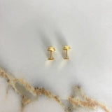 Topos Cuadrados 0.45gr / Liso Oro Amarillo &