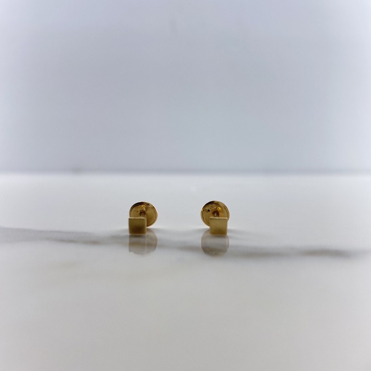 Topos Cuadrados 0.45gr / Liso Oro Amarillo &