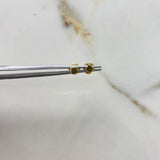 Topos Cuadrados 0.45gr / Liso Oro Amarillo &