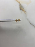 Topos Cuadrados 0.45gr / Diamantado Oro Amarillo &