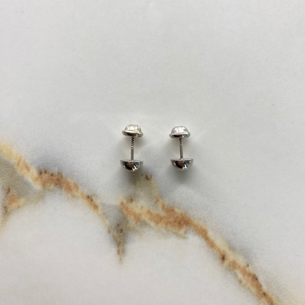 Topos Media Bola 0.6gr / Liso Oro Blanco &