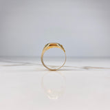 Anillo Sello 4.55gr / T11 1/4 / Punteado Tres Oros &
