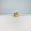 Anillo Sello 4.65gr / T8 3/4 / Ovalo Rayas Tres Oros &