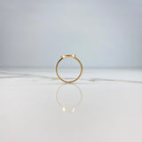 Anillo Corazon 1.8gr / T6 / Circones Blancos Oro Rosa &