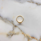 Anillo Corazon 1.8gr / T6 / Circones Blancos Oro Rosa &