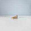 Anillo Corona 3.25gr / T6 3/4 / Corona Circones Blancos Dos Oros Amarillo Blanco &