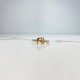 Anillo Fe 2.25gr / T6 / Circones Blancos Dos Oros Amarillo Blanco &