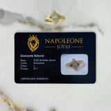 Anillo Solitario Ovalado 5gr / T6 / Diamante 60pts Oro Amarillo (Joya) &