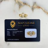 Anillo Solitario Rombo 5.5gr / T4 3/4 / Diamante 19pts Oro Amarillo (Joya) &