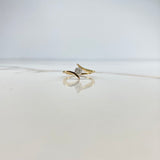 Anillo Linea Invertida 2.53gr / T5 / Diamante 28pts Oro Amarillo (Joya) $