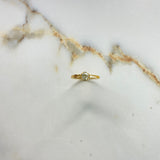 Anillo BV 3.68gr / T6 1/2 / Diamante 60pts Oro Amarillo (Joya Oferta) &