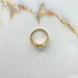 Anillo BV 3.68gr / T6 1/2 / Diamante 60pts Oro Amarillo (Joya Oferta) &