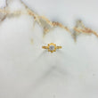 Anillo Solitario Flor 3.46gr / T5 1/4 / Diamante 30pts Oro Amarillo (Joya) &