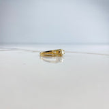Anillo Solitario Dos Lineas 5.28gr / T6 / Diamante 50pts Oro Amarillo (Joya) &