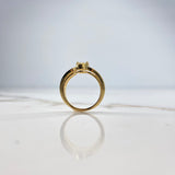 Anillo Solitario Dos Lineas 5.28gr / T6 / Diamante 50pts Oro Amarillo (Joya) &
