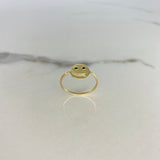 Anillo Emoji 1.4gr / T7 1/4 / Circones Negros Oro Amarillo &