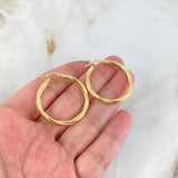 Candongas Mary 3.95gr / 3.4cm / Entorchadas Oro Amarillo