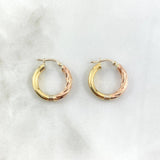 Candongas Lady 2.4gr / 2.2cm / Media Trenza Tres Oros