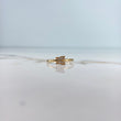 Anillo Mariposa Pequeña 1.65gr / T7 / Circones Blancos Oro Amarillo &