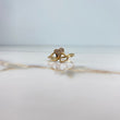 Anillo Tres Corazones 2.55gr / T7 1/4 / Circones Blancos Oro Amarillo &