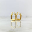 Candongas Elvi 2.6gr / 2.2cm / Cuadriculada Lisa Oro Amarillo *