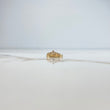 Anillo 15s Tiara 1.75gr / T6 1/2 / Circones Blancos Oro Amarillo &