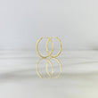 Candongas Aro Rayado 1.2gr / 2.3cm / Oro Amarillo