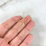 Candongas Candongas Aro Rayado 0.7gr / 1.6cm / Oro Amarillo 18K ©