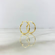 Candongas Asby 1.6gr / 2.4cm / Melcocha Punteadas Oro Amarillo 18K ©