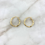 Candongas Asby 1.4gr / 2.4cm / Oro Amarillo 18K