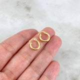 Candongas Jass 0.9gr / 1.3cm / Oro Amarillo 18K *