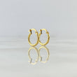 Candongas Lore 0.95gr / 1.5cm / Entorchadas Oro Amarillo