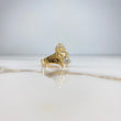 Anillo Rostro de Cristo 9.3gr / T11 / Circones Blancos Azules Dos Oros Amarillo Blanco &