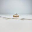 Anillo Corona 15s 3.35gr / T7 / Circones Blancos Morados Rosados Dos Oros Amarillo Blanco &