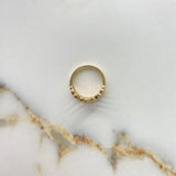 Anillo Corona 15s 3.35gr / T7 / Circones Blancos Morados Rosados Dos Oros Amarillo Blanco &
